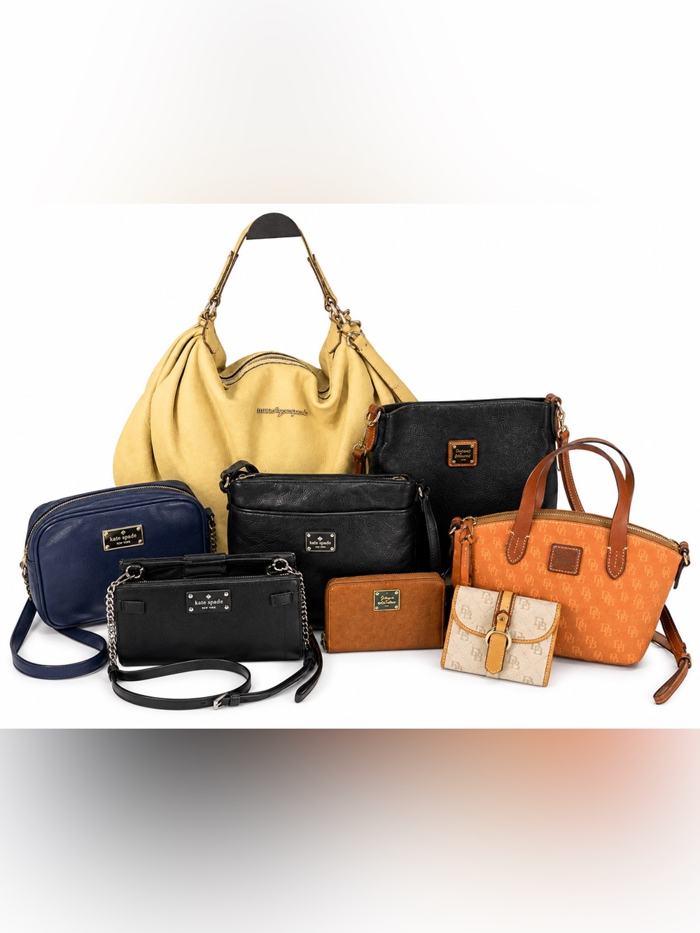 8 Piece Purse Bulk Lot Marc Jacobs Dooney Ralph Lauren Michael Kors Reseller Lot